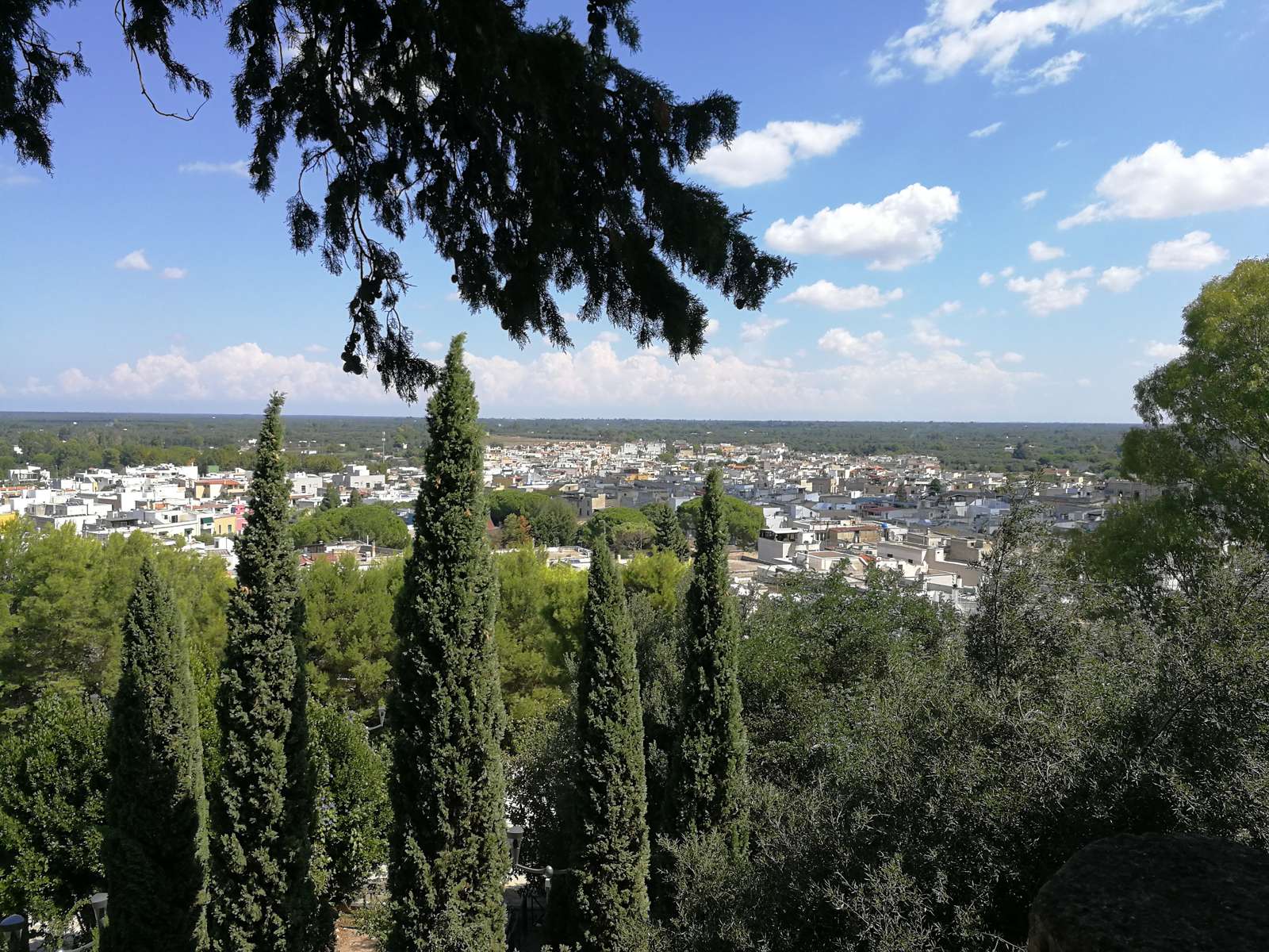 Oria: vista sulla valle d'Itria